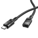 Adapter OTG USB C to USB C Hoco 3A 1,2 m U107 black Adapter OTG USB C to USB C Hoco 3A 1,2 m U107 black