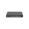 Lanberg Switch 24X 100MB DSP+/2X Combo rack 19" 250W