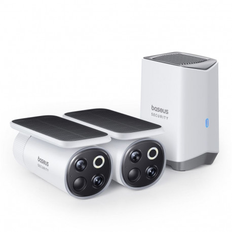 Baseus S1 Pro 3K Dual outdoor camera (white)