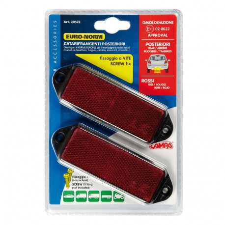 Reflektor punane 2tk, 90*35mm, E märgis