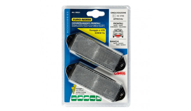 Reflektor valge 2tk, 90*35mm, E märgis