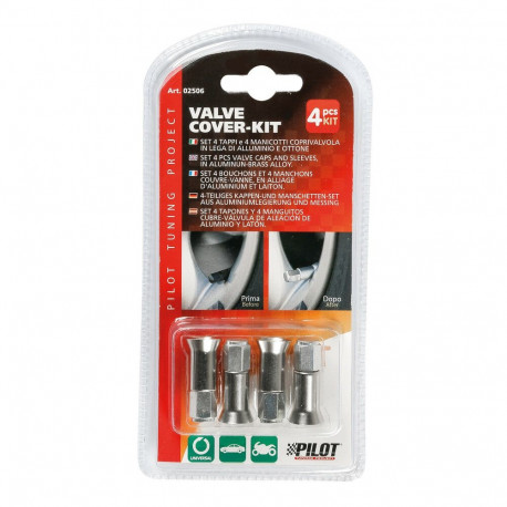 Ventiilikorgid 4 tk, nikkel