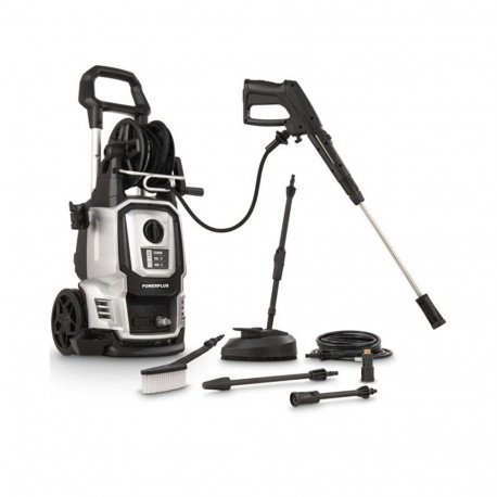 POWERPLUS POWXG90426 pressure washer for car and outdoor surface cleaning 2500W 195bar 8m hose 1.1L 