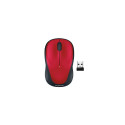 Logitech M235 Wireless Mouse, RF Wireless, 1000 DPI, Red/Black