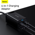 Baseus GaN3 Pro, 2x USB-C, 2x USB, 65W, must