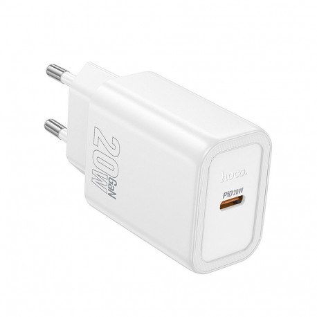 Phone charger Hoco USB C QC PD 20W N60 white