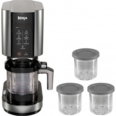 Ninja NC300EU ice cream maker Traditional ice cream maker 1.4 L 800 W Black, Silver