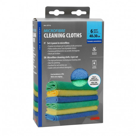 Mikrokiudlapid 6tk 40x30cm 80%pe/20%pa