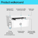 HP LaserJet Pro M140w AIO All-in-One Printer - A4 Mono Laser, Print/Copy/Scan, WiFi, 20ppm, 100-1000