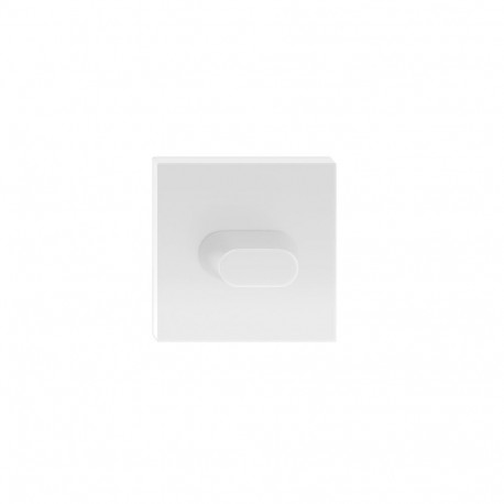 PRIVACY ESCUCHEON SQUARE WHITE QUBIK