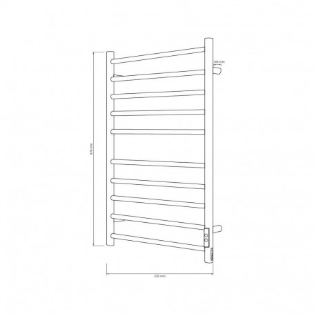 ELECTRIC TOWEL DRYER BK-109W-10TS BLACK