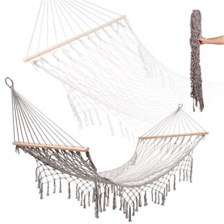 Aia võrkkiik boho võrkkiik 200cm hall