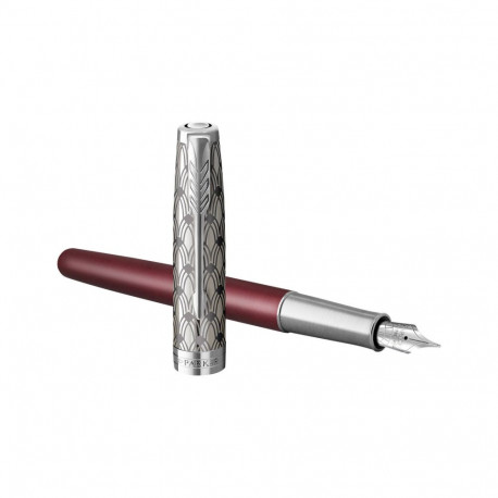 Sonnet Premium Metal & Red CT täitesulepe (F) 18K – 2119650