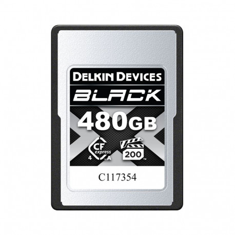 Delkin mälukaart CFexpress 4.0 BLACK Type A VGP200 480GB R1830/W1710