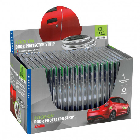 Kleebitav uksekaitse 130cm kroom