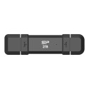 Silicon Power DS72 | 500 GB | USB Type-A/USB Type-C 3.2 Gen 2 | punane