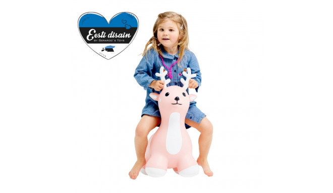 Gerardo's Toys Jumpy hüppeloom Põder, roosa