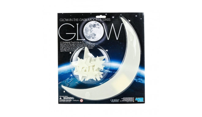 TOY 4M helendav kuu ja 12 tähte kleebiste komplekt