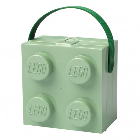 LEGO Box mit Griff  (hellgrün)