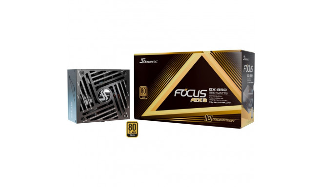 Seasonic FOCUS GX-850-V4 850W ATX3.1, PC power supply (black, 1x 12-pin high power GPU, 3x PCIe, cab