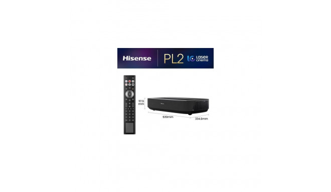 Hisense Laser TV PL2 Ultra short throw projector 2700 ANSI lumens DLP UHD 4K (3840x2160) 3D Black