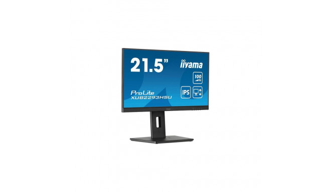 iiyama ProLite 21.5” IPS 3-side borderless monitor with USB hub, 100Hz refresh rate and height-adjus