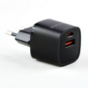 Evelatus USB-A and USB-C 30W Max / EU charger Black