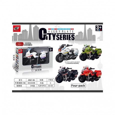 FRICTION MOTORCYCLE 4 ASST