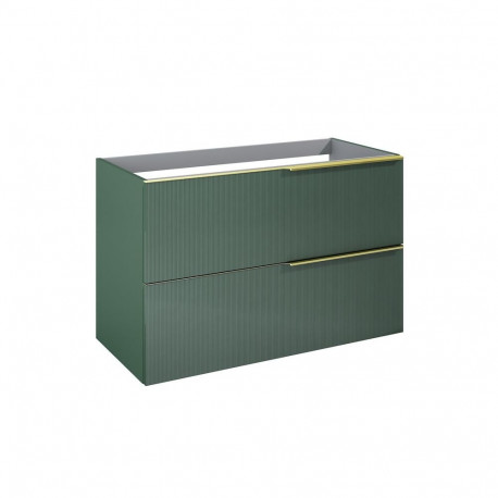 BASIN UNIT SOHO 100 2DR rippuv roheline matt