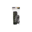 98-208# Przedłużacz sieciowy ps-530s 5-gniazd 4xusb 1xusb-c 3m czarny 3x1mm