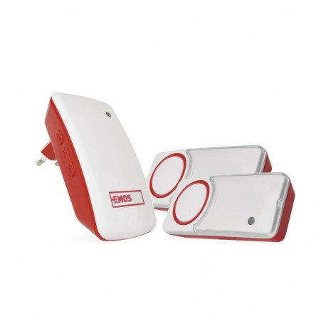 Wireless doorbell 230Vac, with two buttons P5750.2T