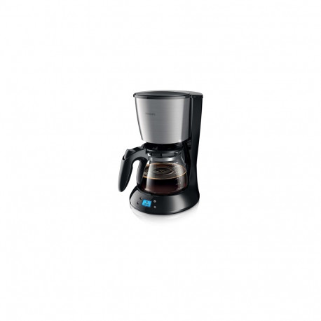 Philips kohvimasin Daily Collection HD7459/20 klaasist kannuga ja taimeriga, must ja metallik