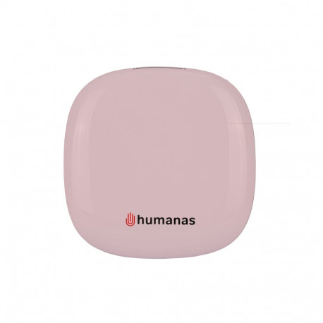 Cosmetic Mirror - Humanas HS-PM01 LED Light Adjustable Intensity 5x Magnification Pink
