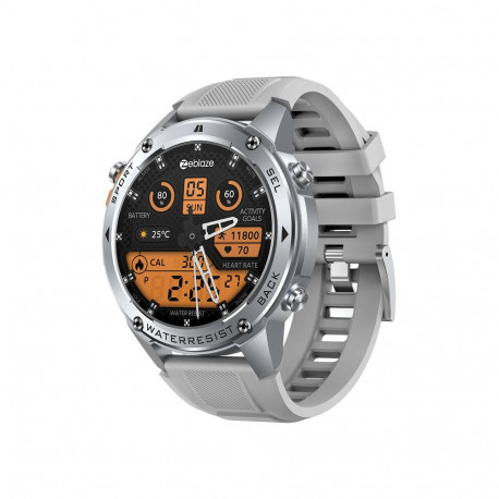 Smartwatch - Zeblaze Stratos 2 Ultra 10 ATM, Dual-Frequency GPS, 170+ Sports Modes Silver