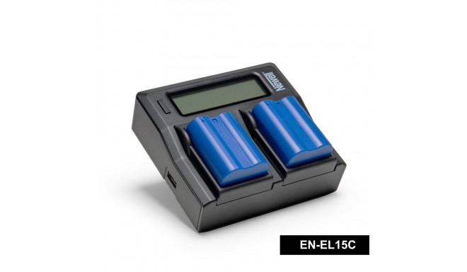 Camera Battery Set - Newell Supracell Set 1x DC-LCD 2x EN-EL15C 2400mAh