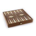 Board Game Set - Manopoulos Classic Style 4in1 Chess Backgammon Ludo Snakes L Size