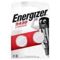 Battery - Energizer CR2430 3V Lithium Coin Cell 285 mAh, 2 pcs