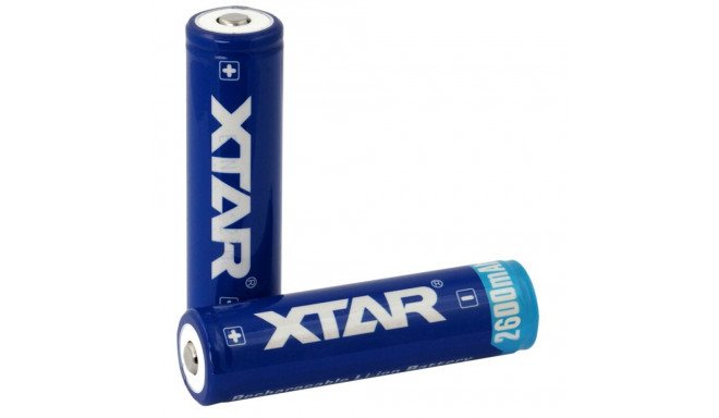Xtar 18650 rechargeable battery 2600 mAh