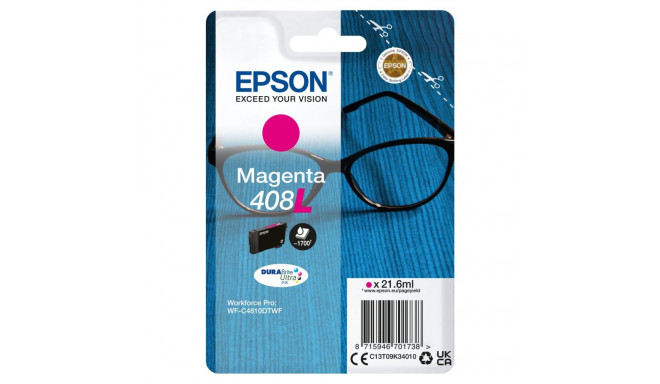 Tint Epson 408L Magenta 21.6ml WorkForce Pro WF-C4810DTWF