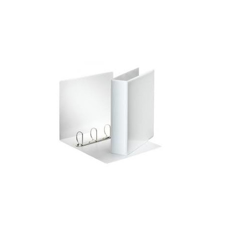 Rõngaskaaned A4 50mm/4D-rõngast, selg 77mm, valge, esikaane taskuga