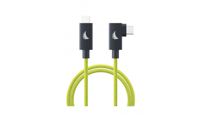 Angelbird kaabel USB-C 4.0 Solid Flex täisnurkne 1m, laimi