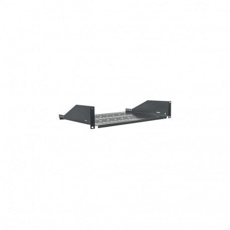 Intellinet 19" Cantilever Shelf, 2U, Fixed, Depth 350mm, Max 15kg, Black, Three Year Warran