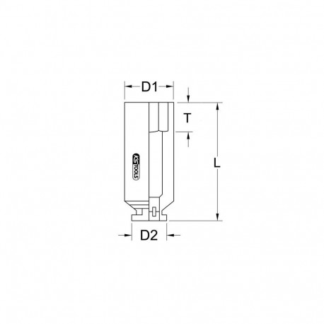 KS Tools 515.1860 impact socket Black