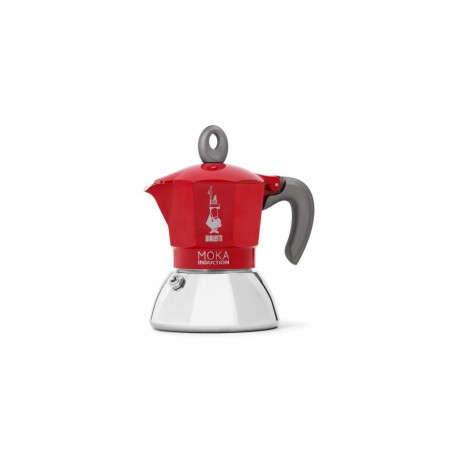Bialetti Moka induction Moka pot 0.1 L Red, Silver