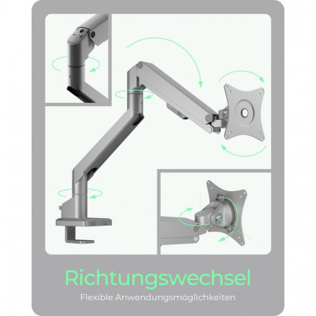 Monitorständer IcyBox 1 Monitor mit Tischhalterung