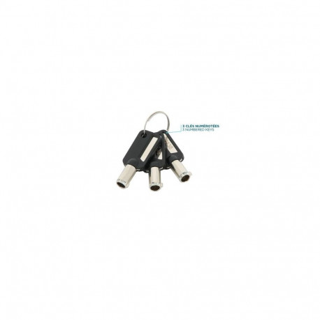 Mobilis 001325 T Lock - Slim Rotating security lock - Key