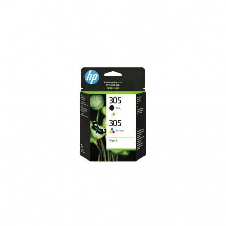 HP 305 2-Pack Tri-color/Black Original Ink Cartridge