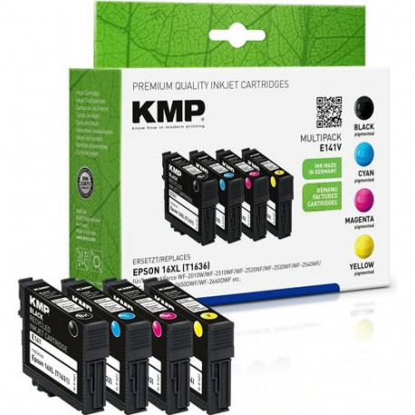 KMP 1621,4050 ink cartridge 4 pc(s) Black, Cyan, Magenta, Yellow
