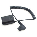 Caruba Sony NP FZ100 Full Decoding Dummy Batterij + D TAP (veer kabel)