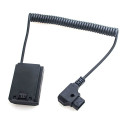Caruba Sony NP FZ100 Full Decoding Dummy Batterij + D TAP (veer kabel)